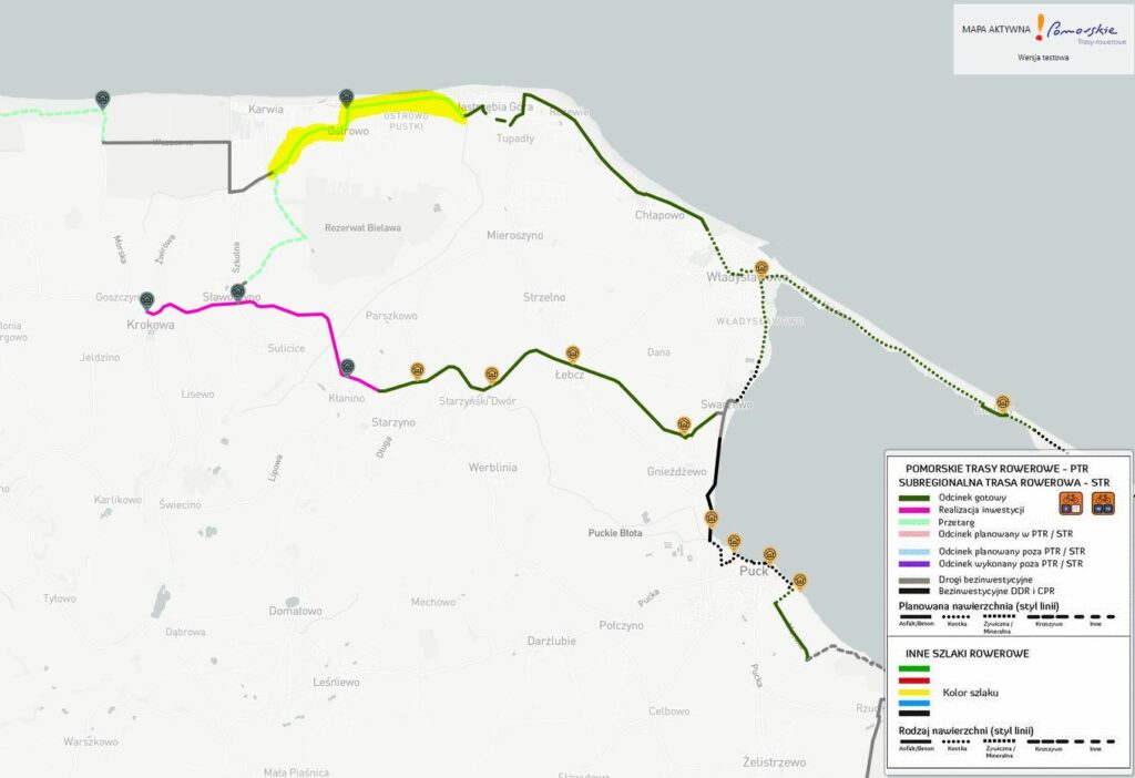 mapa PTRWladysławowo Czarna Woda R10 I Pomorskie Trasy Rowerowe .JPG