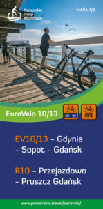 Pomorskie EuroVelo 10 EuroVelo 13 trasa R10 Pruszcz Gdański mapy