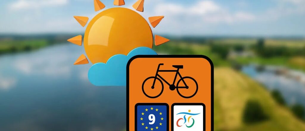 Warunki pogodowe na trasie EuroVelo10/13 i EuroVelo 9/WTR  w Pomorskim